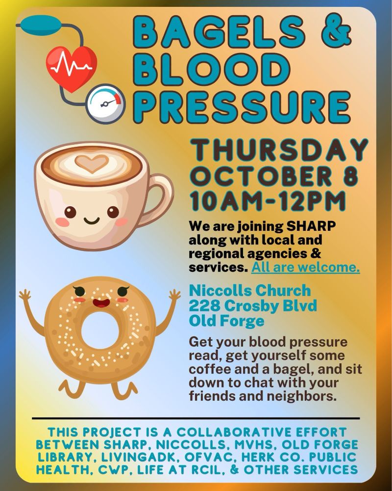 Bagels and Blood Pressure - All are welcome!