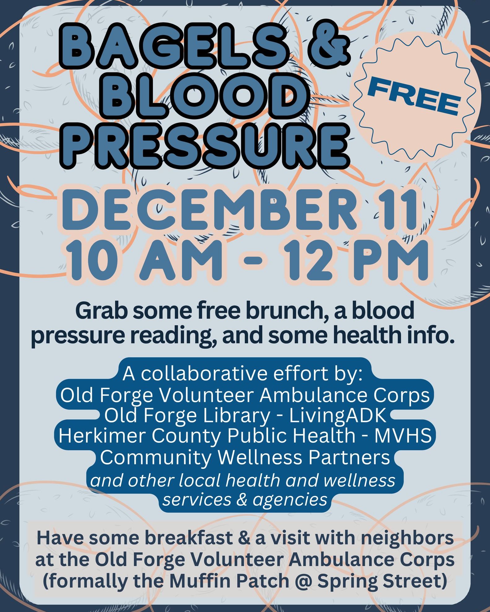 Bagels & Blood Pressure & More Community Event